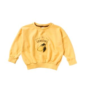 Salted Stories zomer sweater oversized meisjes - abrikoos - Lemons