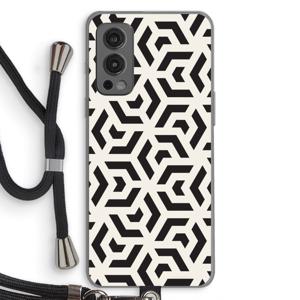 Crazy pattern: OnePlus Nord 2 5G Transparant Hoesje met koord