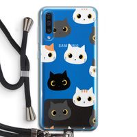 Katten: Samsung Galaxy A50 Transparant Hoesje met koord
