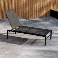 Nohr Ligbed 'Romney' Textileen, kleur Zwart