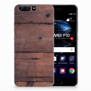 Huawei P10 Bumper Hoesje Old Wood