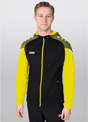 JAKO 6822 Jas Met Kap Performance - Zwart/Zachtgeel - 4XL