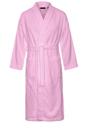 Kimono lichtroze unisex - badstof katoen