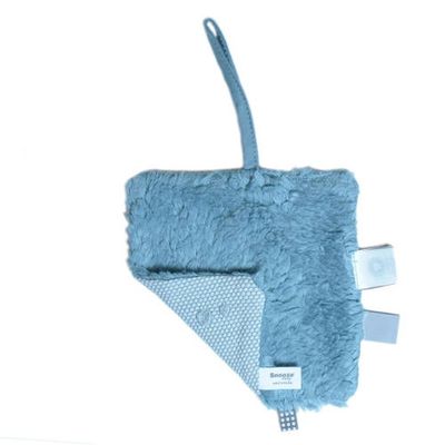 Snoozebaby giftcard set (geboortekaartje + knuffeldoekje) Fresh Blue knuffeldoekje