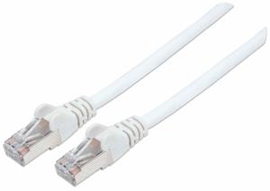 Intellinet 741415 RJ45 Netwerkkabel, patchkabel CAT 6a (losse kabel CAT 7) S/FTP 10.00 m Wit Halogeenvrij 1 stuk(s)