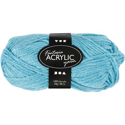 Creativ Company Acrylgaren, turqoise, 50gr, 80m