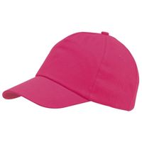 Baseball cap 5-panel roze met klittenbandsluiting voor volwassenen   -