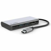 Hub USB Belkin AVC006btSGY Zilver 100 W (1 Stuks) Hub USB Belkin AVC006btSGY Zilver 100 W (1 Stuks)