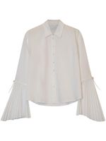 Simkhai chemise Jordy à détails de plis - Blanc