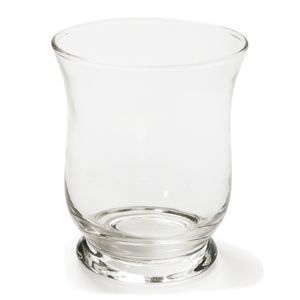 Transparante windlicht vaas/vazen van glas 9 x 11 cm   -