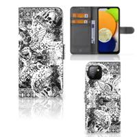 Telefoonhoesje met Naam Samsung Galaxy A03 Skulls Angel