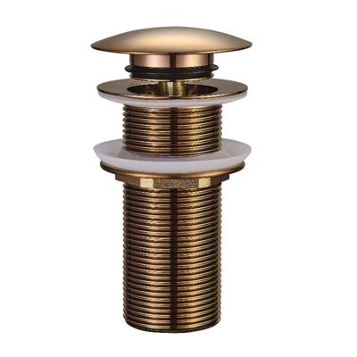 Wiesbaden Clickwaste Caral Verlengd 5/4" Geborsteld Brons Koper