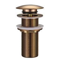 Wiesbaden Clickwaste Caral Verlengd 5/4" Geborsteld Brons Koper