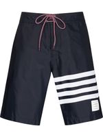 Thom Browne short à détails 4 bandes signature - Bleu