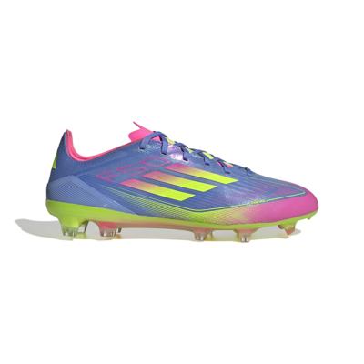 adidas F50 Pro Gras Voetbalschoenen (FG) Blauw Neongeel Roze