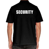 Security poloshirt zwart voor heren