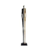 PTMD Deco object Standbeeld Thijs - 29x29x189 cm - Aluminium - Zwart