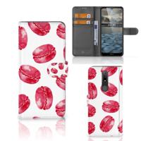 Nokia 2.4 | Book Cover | Pink Macarons | Portemonnee hoesje