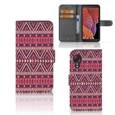 Samsung Galaxy Xcover 5 | Telefoon Hoesje | Aztec Paars