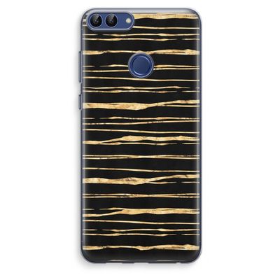 Gouden strepen: Huawei P Smart (2018) Transparant Hoesje