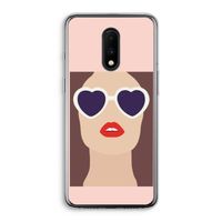 Red lips: OnePlus 7 Transparant Hoesje