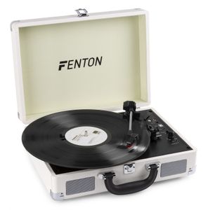 Fenton RP115D retro platenspeler met Bluetooth en USB - Wit