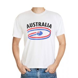 Wit heren t-shirt Australie 2XL  -