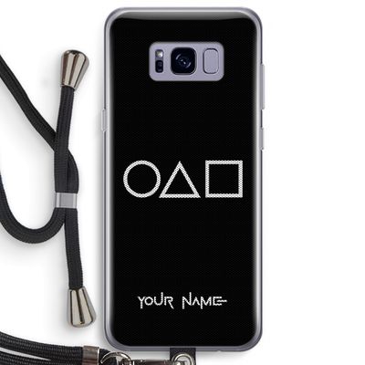 Squid Game: Samsung Galaxy S8 Plus Transparant Hoesje met koord