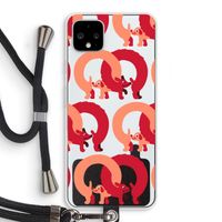 Dogs: Pixel 4 XL Transparant Hoesje met koord