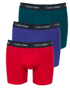 Calvin Klein Boxershorts long 3-Pack rood-paars-groen