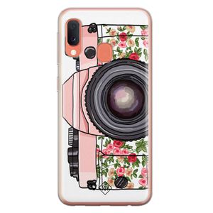 Samsung Galaxy A20e siliconen telefoonhoesje - Hippie camera