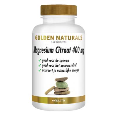 Golden Naturals Magnesium Citraat 400mg 60Tabletten