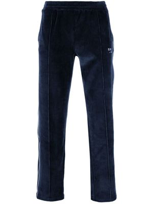 Sporty & Rich pantalon de jogging à logo brodé - Bleu