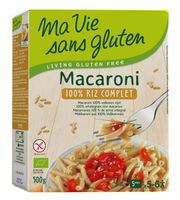 Macaroni van volkoren rijst glutenvrij bio