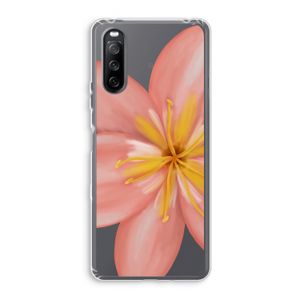 Pink Ellila Flower: Sony Xperia 10 III Transparant Hoesje