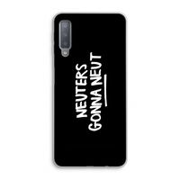 Neuters (zwart): Samsung Galaxy A7 (2018) Transparant Hoesje