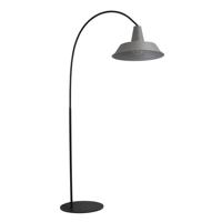 Masterlight Retro vloerlampIndustria 186 zwart met grijze kap - 1547-05-00-00