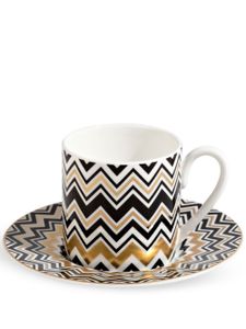 Missoni Home lot de tasses à café Zig Zag - Blanc