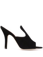 Paris Texas mules High Vamp - Noir