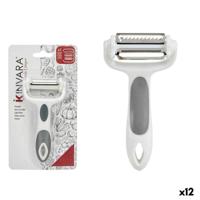 Schiller Kinvara Wit Grijs Roestvrij staal Polypropyleen TPR 12 x 3 x 22 cm 3 in 1 (12 Stuks)