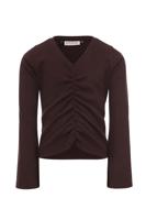 LOOXS 10sixteen Meisjes top rib - Bruin