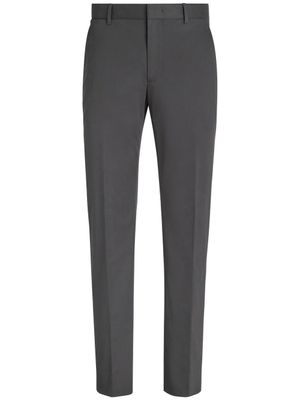 Zegna pantalon de costume à coupe fuselée - Gris