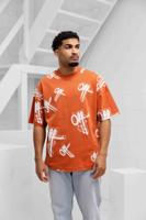 Off The Pitch Off Mark Oversized T-Shirt Heren Oranje - Maat XS - Kleur: Oranje | Soccerfanshop