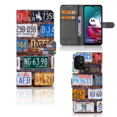 Motorola Moto G10 | G20 | G30 | Telefoonhoesje met foto | Kentekenplaten | Portemonnee hoesje