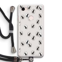 Miauw: Pixel 3 Transparant Hoesje met koord