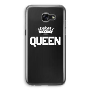 Queen zwart: Samsung Galaxy A5 (2017) Transparant Hoesje
