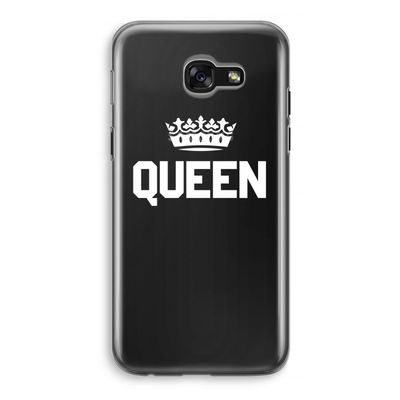 Queen zwart: Samsung Galaxy A5 (2017) Transparant Hoesje