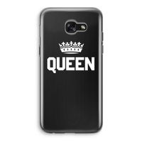 Queen zwart: Samsung Galaxy A5 (2017) Transparant Hoesje