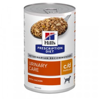 Hill&apos;s Prescription Diet C/D Multicare Urinary Care nat hondenvoer met kip blik 1 tray (12 x 370 g)