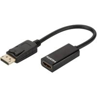 Digitus AK-340400-001-S DisplayPort / HDMI Adapter [1x DisplayPort stekker - 1x HDMI-bus] Zwart 15.00 cm - thumbnail